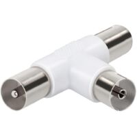 Ekon ECANSPLIT2M1F cavo splitter o combinatori Splitter per cavo Bianco