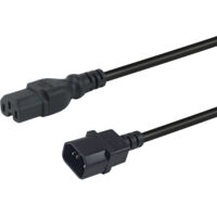 Equip 112171 cavo di alimentazione Nero 3 m Accoppiatore C14 Accoppiatore C15