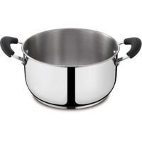 Lagostina Gioiosa Casseruola Fonda con 2 Maniglie, Acciaio Inox 18/10, Diametro Ø 18 cm, 2.3 Litri, Pentola Induzione, Gas e Forno fino a 250 °C, Finitura Lucida Esterna e Satinata Interna