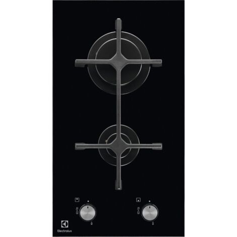 Piano Cottura 2 Fuochi Gas, Piano Cottura A Gas Da 30 Cm, Piano Cottura 2 Fuochi Gas Incasso, Adatto Per LPG E NG, Con Spina, Manopola Di Comando, Facile Da Pulire, Vetro Nero, Hobsir - Foto 7