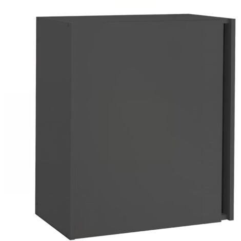 MODERNA Meuble haut URBAN 60 cm mélaminé 16 mm ANTHRACITE 1 porte 1 étagère (1/2)