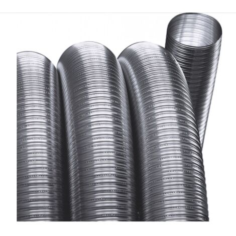 Joncoux – Flexible inox double peau 316 Ø150mm – Intérieur lisse pour ramonage efficace – Conduit de fumée pour chaudières à fioul et poêles à bois