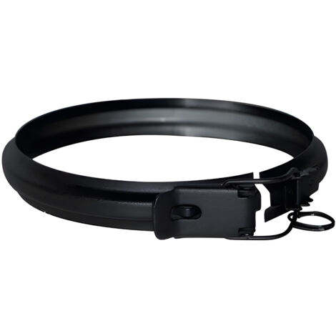 Joncoux – Raccord poêle à granulés étanche 80/125 mm – Bride de sécurité – Finition noir mat – Fabrication française