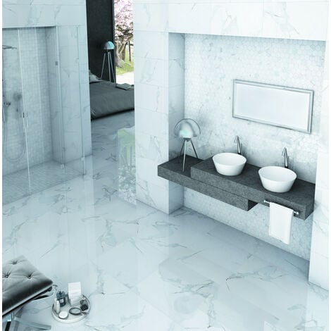 DECORA MOSAICOS Carrelage sol et mur CALACATTA hexagone 30x30 cm