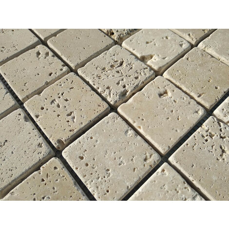 DECORA MOSAICOS Carrelage mosaïque TRAVERTINO Beige 30x30 cm