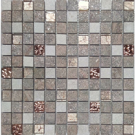 DECORA MOSAICOS Boite de carrelage mosaïque URALES Rose 30x30 cm