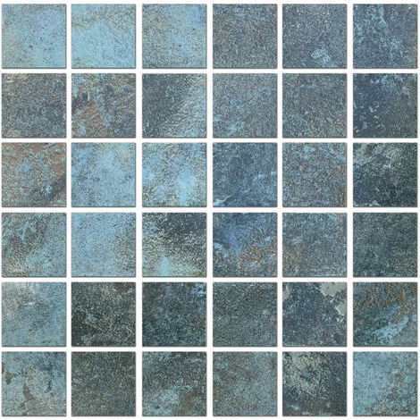 DECORA MOSAICOS Boite de carrelage mosaïque BALI Vert brillant 29x29 cm