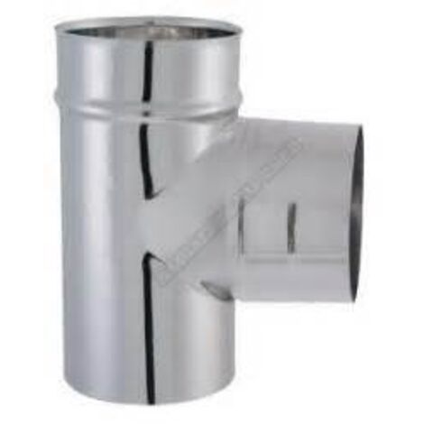 JONCOUX Tuyau TYRAL INOX 304 - Diam. 139 - Té 90° débouchure femelle (1/2)
