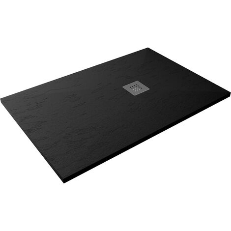 Receveur de douche extra-plat CLASIC Pizarra 70x140 Ep3 Noir (1/3)