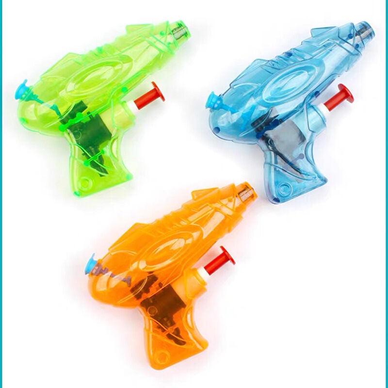 Pistolas de agua, 9 piezas Pistola de agua pequeña transparente, Pistola de agua pequeña, Pistola de agua para niños y adultos Pistola de chorro de agua Pistola de juguete de agua de playa pequeña (9 piezas)