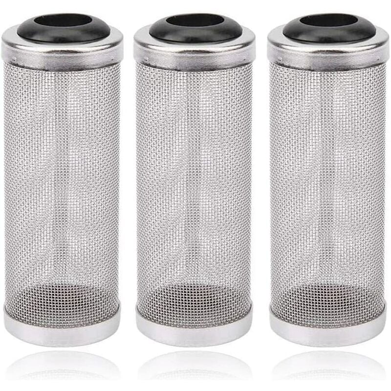 3 protectores de filtro de acuario, protector de filtro de malla de acuario, filtro de colador de entrada para camarones de pescado, evita que los peces sean absorbidos por el filtro, 0.630 in