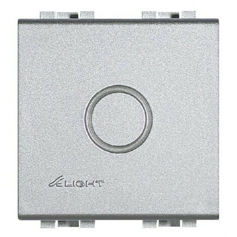 Placca BTICINO Living light 2 moduli grigio tech