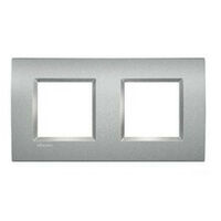 Placca BTICINO Living light 2 moduli antracite