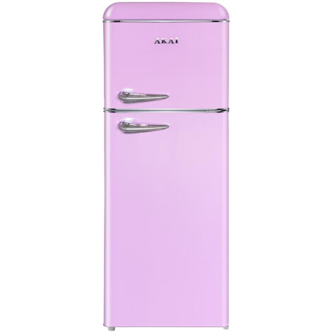 Akai Frigorifero Doppia Porta Retro' Vintage Rosa CLASS241KPK