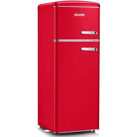 Frigorifero Retrò doppia porta Severin Rosso RKG 8890 Apertura porta a SX