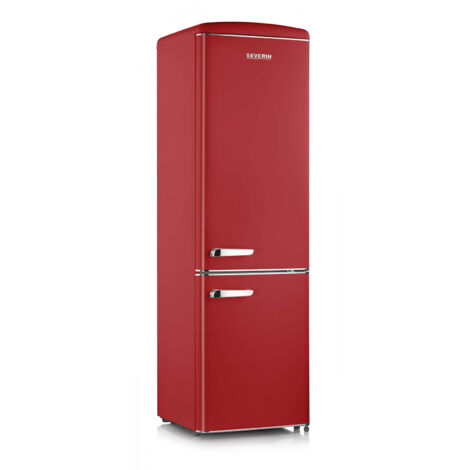 Severin Frigorifero Combinato Retro' Vintage Rosso Rkg 8917