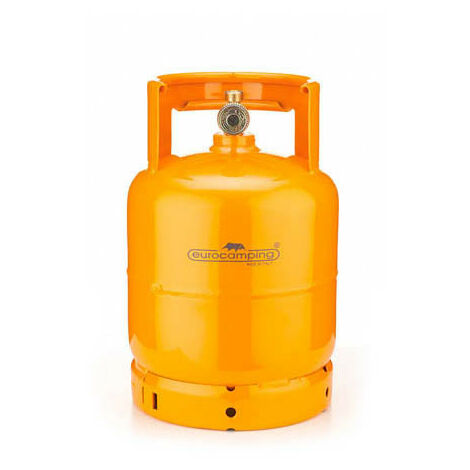 BOMBOLA GAS GPL 3KG CAMPEGGIO VUOTA RICARICABILE FORNELLINO EUROCAMPING