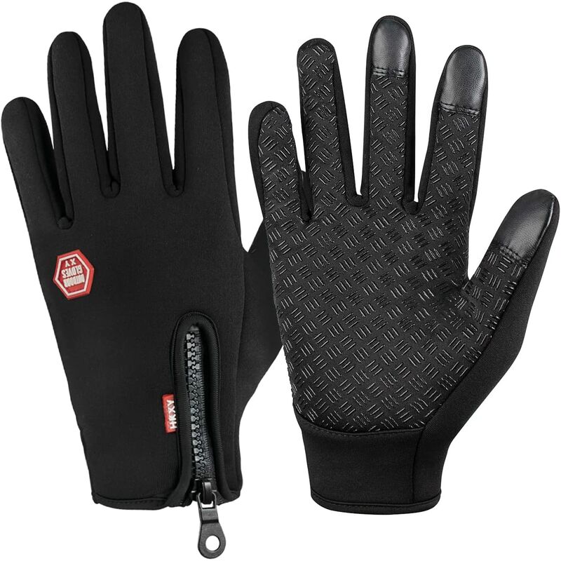 Guantes impermeables Moto Invierno Hombre Mujer Guantes táctiles Smartphone Anti frío Cálido para deportes Bicicleta Esquí Culturismo Correr Hombre original Idea de regalo Regalo de Navidad para mamá Papá Colega