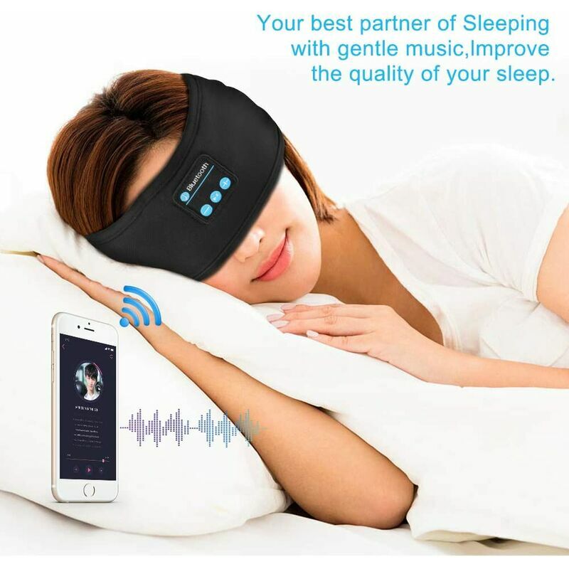 Bandeau Sommeil, Bandeau Bluetooth Anti Bruit Pour Dormir, Bandeau
