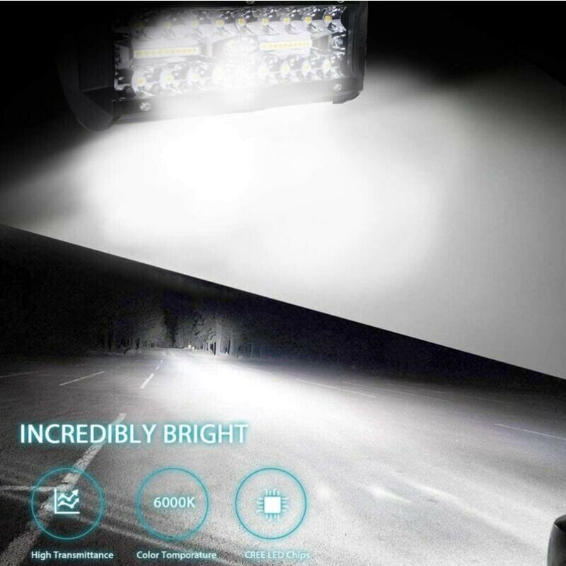 140W Projecteur LED Phares Antibrouillard Barre Lumineuse LED
