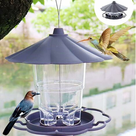 Mangeoire à colibris, mangeoires à oiseaux pour l’extérieur en verre  suspendu en métal Poteau de mangeoire à colibris, jardin arrière Balcon  Colibri