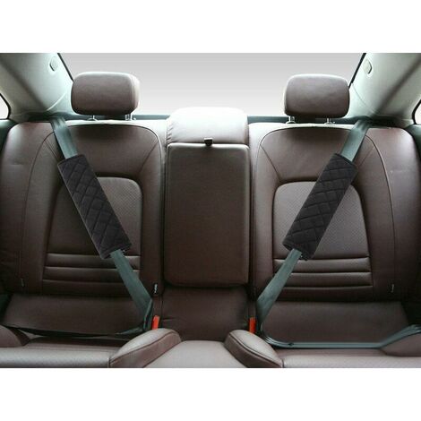 2 pièces Housses pour ceinture de sécurité de voiture souples, coussinets de  protection pour ceinture de