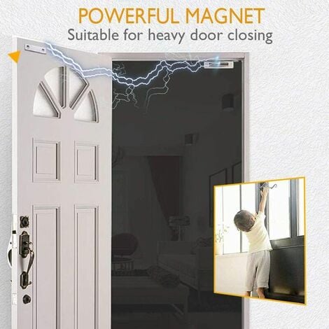 Loquet de porte magnétique robuste 40 kg, aimants de porte en acier  inoxydable avec
