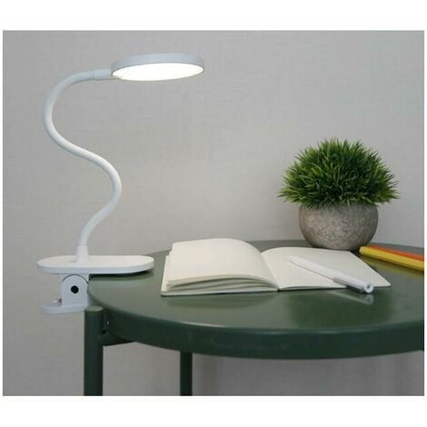 Rechargeable sans fil led lampe de bureau lampe de lit pince