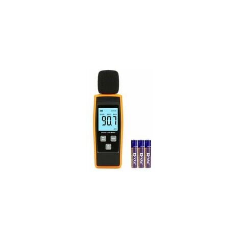 mesure du bruit avec écran LCD numérique rétroéclairé pour usage intérieur/extérieur fonction max/min/maintien Testeur de niveau sonore portatif W-Unique 30~130 dB décibels 