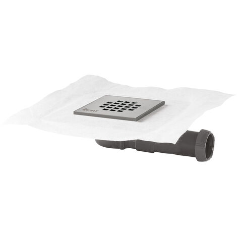 Sifone ultrapiatto in muratura da 20 cm + griglia in acciaio inox