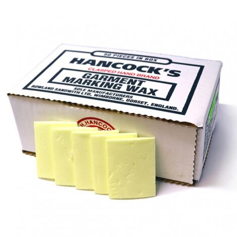 50 x Fluorescent Green Tailors Wax Squares