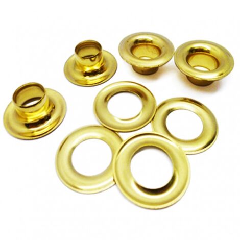 Brass Eyelet With Washer Leather Craft Repair Grommet Inner Size 4mm 5mm  6mm 8mm 10mm/Pick Color And Size/ A Pack Come With 10 Sets Eyelet