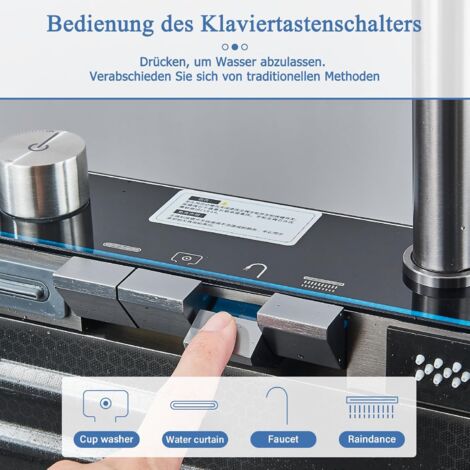 Robinet de cuisine, robinet intelligent intégré, affichage numérique, ensemble de robinets de cuisine multifonctionnels, mode de commutation piano-clavier