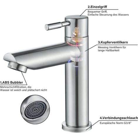 Robinet D'eau Froide Robinet D'eau Froide Robinet De Lavabo Robinet De Salle De Bain Pour Toilettes Dinvits Eau Froide 69093464