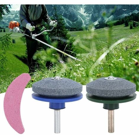 Lawn Mower Sharpener4 Pcs Universal Lawn Mower Rotary Blade Sharpener  Garden Grinder Wheel Stone For Electric Drill Hand Drill Repair Kit 