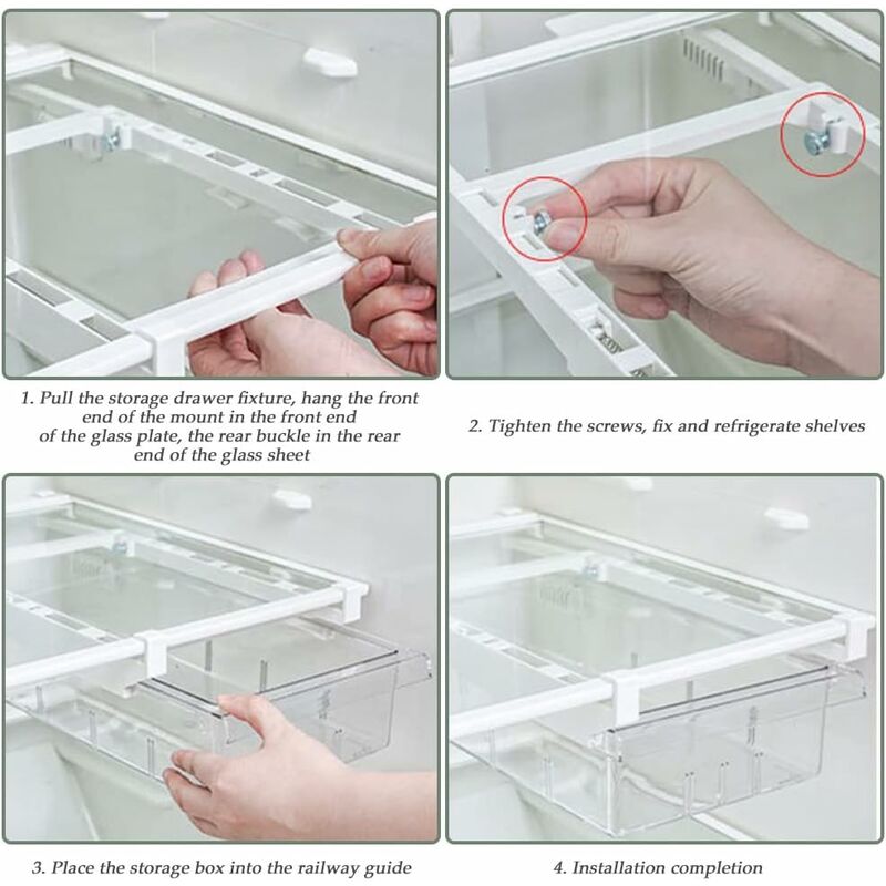 1 Plateau De Rangement Pour Tiroir En Plastique, Boîte Divisée Pour Tiroir  Combiné Gratuit, Boîte De