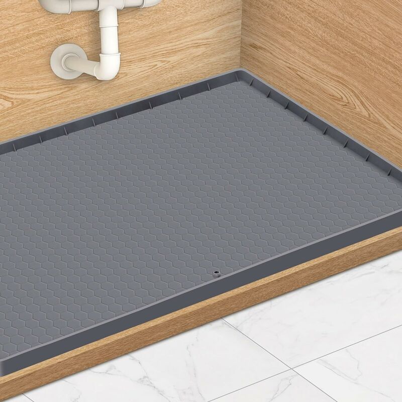 2pcs tapis de protection d'évier de cuisine, silicone antidérapant drain  gril pad, tapis de séchage