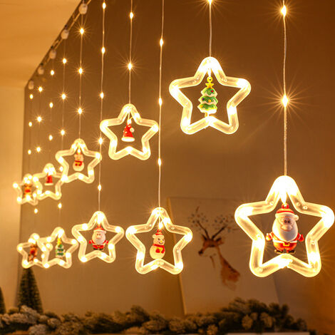YIDOMDE Guirlande Lumineuses Décoration Noel LED a Pile, Decoration Noel  Fenetre Lumineuse, Lumineuse Sapin Noel, Guirlande