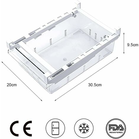 YIDOMDE 4 Grille Organisateur de Tiroir de Réfrigérateur