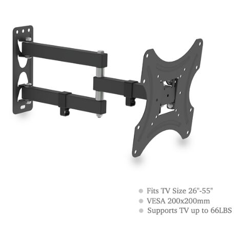 GROOFOO Support TV sur Pied TV pour Télévisions de 26 à 55 Pouces  LCD/LED/Plasma Hauteur Réglable, Charge Maximal 40kg Max VESA 200x200 mm
