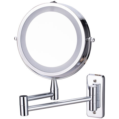 UkewEi 3 Couleurs Miroir Anti-Buée de Salle de Bain, Dimmable Miroir de  Maquillage Lumineux LED avec Interrupteur Tactile, Miroir Mural avec  Lumière Réglable, Demi-Cercle, 80cm (Color : Undercut, Si : :  Cuisine