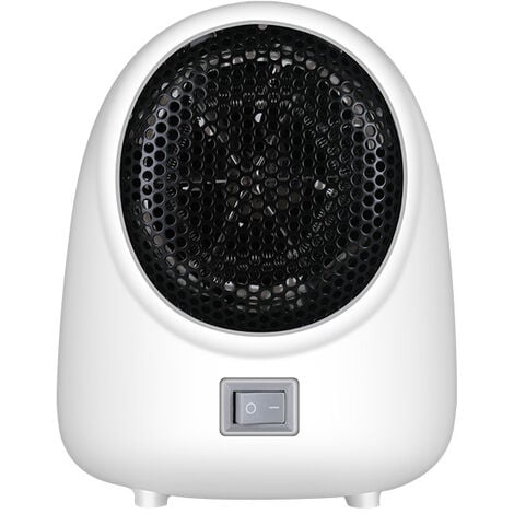 Portable Bureau Radiateur électrique 2 Vitesse Souffleur d'air chaud Ptc  Chauffage en céramique Faible bruit pour salle de bain Bureau à  domicile-blanc / us Plug
