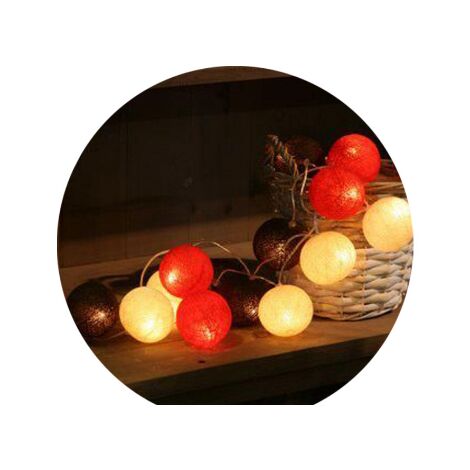 Guirlande lumineuse boule intérieur 3m 20LED décoration fête