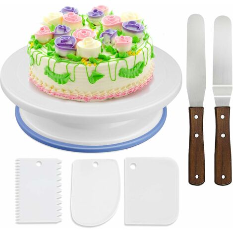Support de base de gâteau rond réutilisable, planche à gâteau en plastique  sans BPA, accessoires de