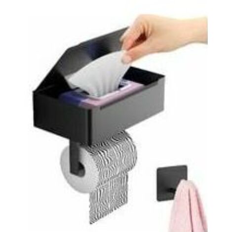 Porte Papier Toilette Inox Noir