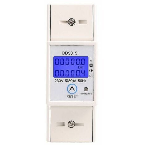 Compteur électrique monophasé 5-80 A 230v 50hz Compteur d'énergie