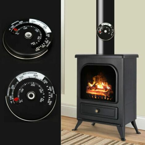 2 pièces thermomètre de poêle à bois, compteur de température de four de  cheminée jauge de température de cuisine pour poêle à bois conduit de