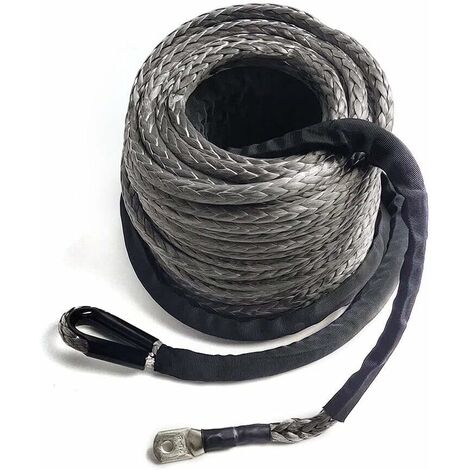 Cuerda De Cabrestante Sintética De 15 Metros - Resistencia 3.5 Toneladas, Con Funda Protectora, Ideal Para 4x4, SUV Y Motos