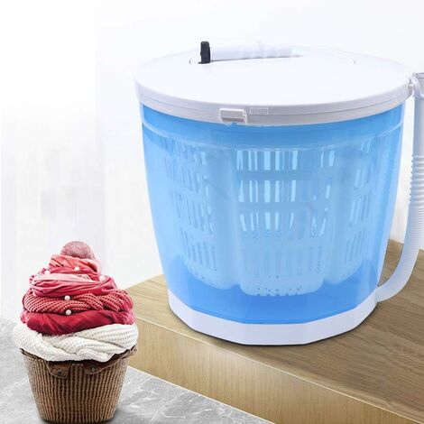 Escurridor de ropa con centrifugado - Secadora portátil de hasta 2 kg -  Mini lavadora con función de
