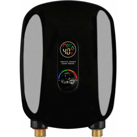 Calentador de agua eléctrico sin tanque 6500W 220V, agua caliente instantánea con pantalla LCD, calentador de agua eléctrico para el hogar, restaurante, oficina, hotel y autocaravana, 68126°F